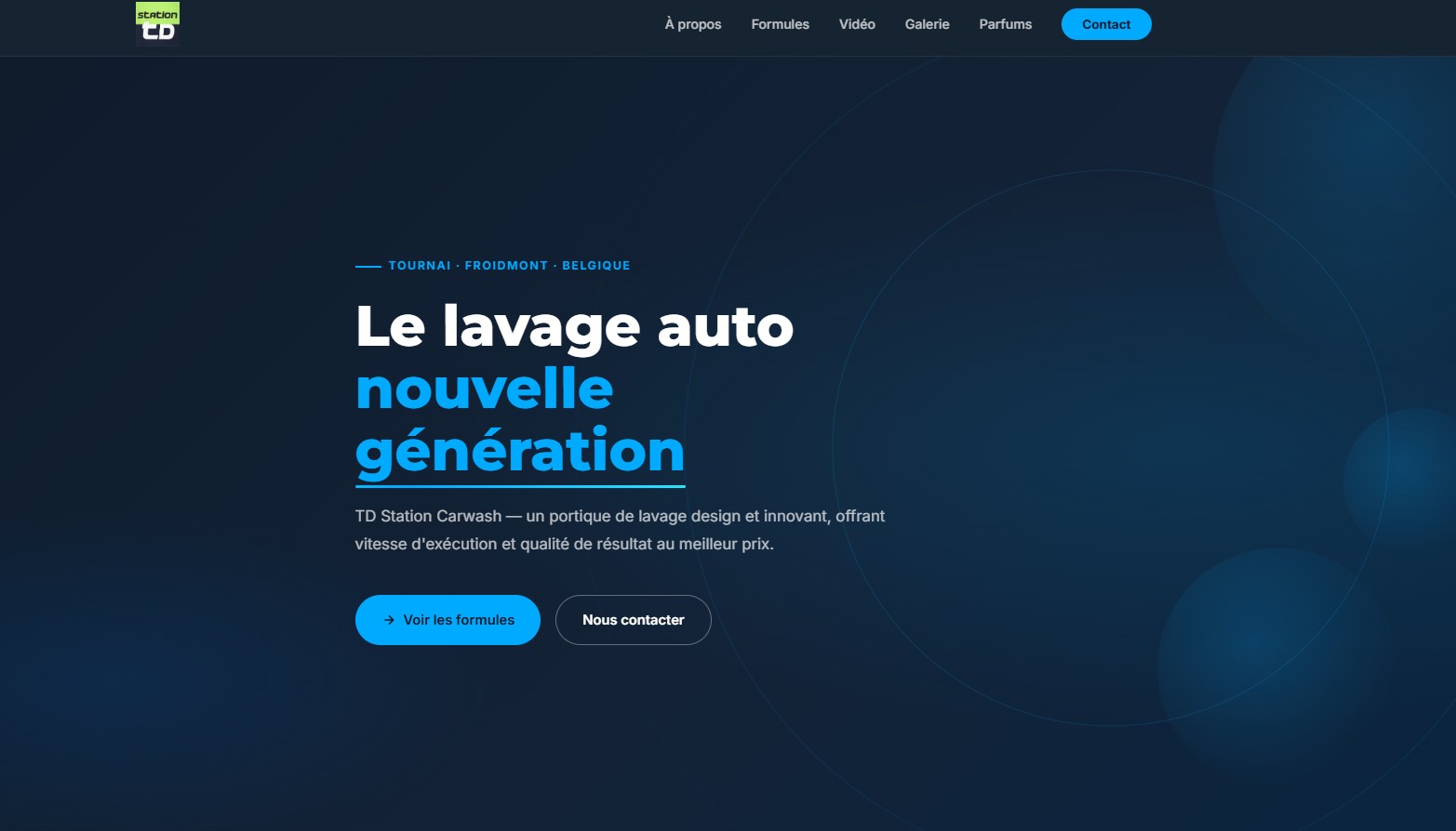 Aperçu du site Station TD Autowash Belgique
